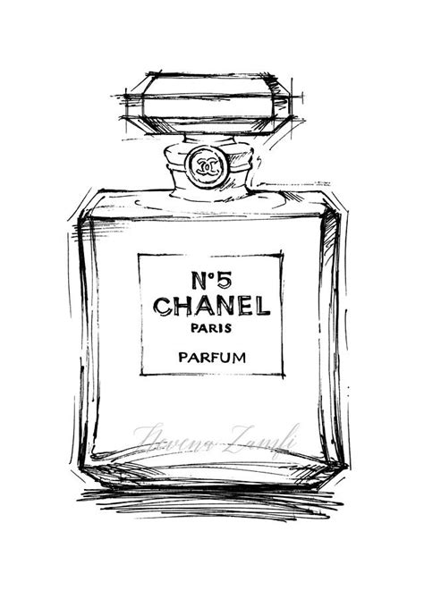 chanel perfume red drawing|chanel perfume no 5 drawing.